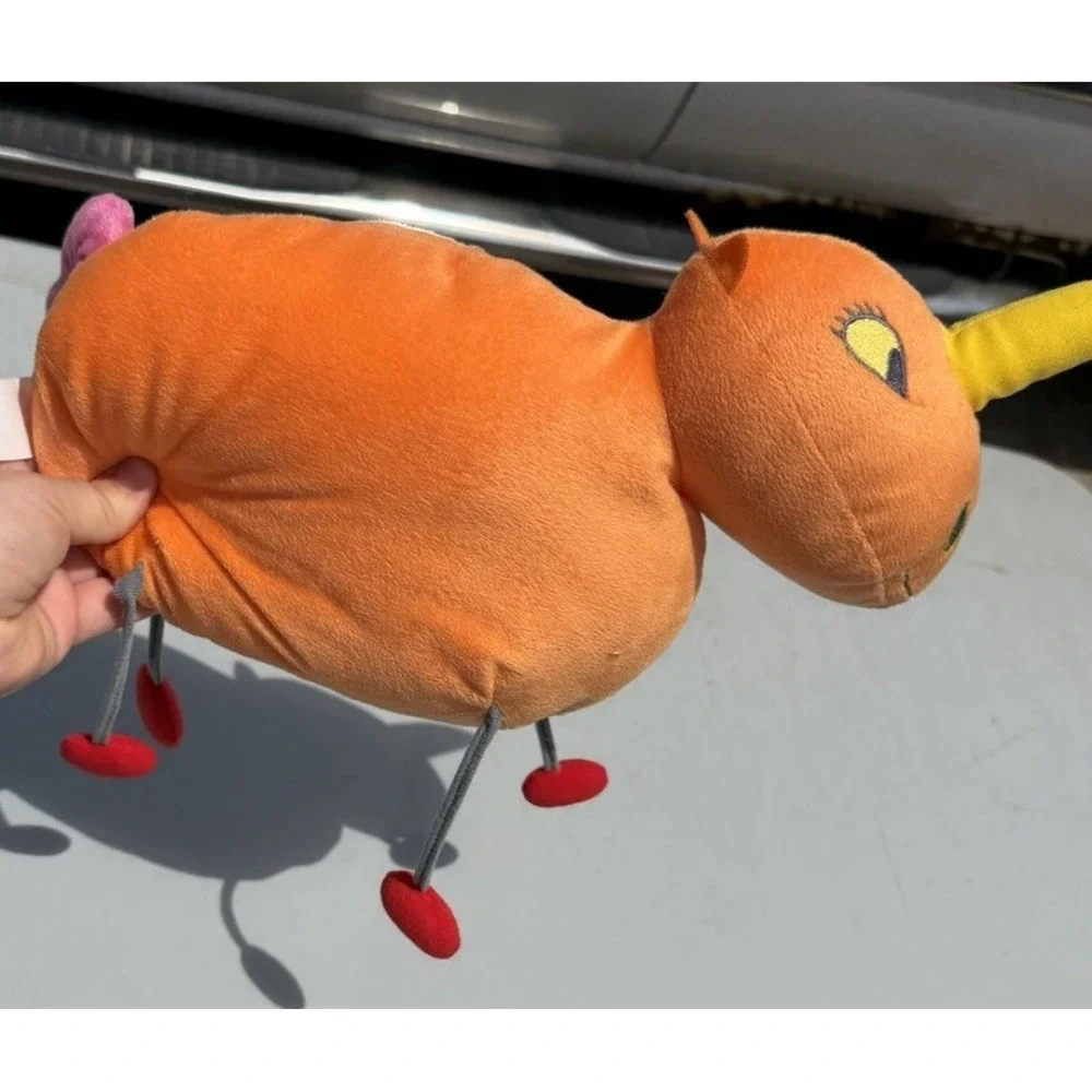 Ikea Sagoskatt Unicorn Horn Orange Yellow Pink Gray String Legs Plush 13